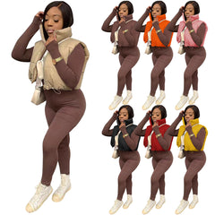Aiertu datenight fall outfits Women's Winter Fashion Casual Solid Color Vest Coat aiertu
