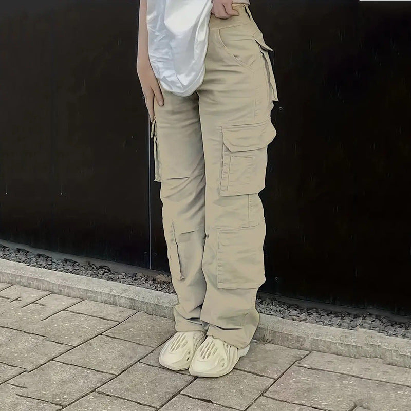 Aiertu guys clothing styles plus Size Baggy Women's Overalls Women's Spring and Autumn Loose Casual Trousers Ins aiertu