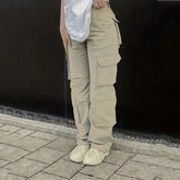 Aiertu guys clothing styles plus Size Baggy Women's Overalls Women's Spring and Autumn Loose Casual Trousers Ins aiertu