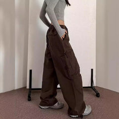 Aiertu leapord halloween outfit American Retro American Street Fashion Overalls Women's Fashion Ankle-Tied Casual Long Pants aiertu