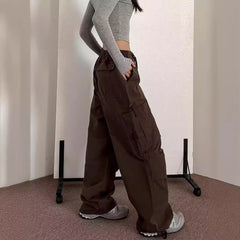 Aiertu leapord halloween outfit American Retro American Street Fashion Overalls Women's Fashion Ankle-Tied Casual Long Pants aiertu