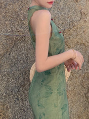 Aiertu Summer Women Fashion Vintage Bodycon Party Dress Sleeveless Elegant and Chic Birthday Prom Vestidos Female One Pieces Robe New Aiertu