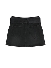 Aiertu Women Denim Shorts Skirt Vintage Streetwear A-line Jeans Skirts Casual All Match Female Slim Package Hip Mini Skirt Summer Aiertu