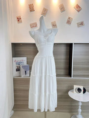 Aiertu Woman Gyaru A-Line Dress Hot Spaghetti Strap Dress Design Fairy Dress All-match Frocks Elegant One-Piece Patchwork Bandage Aiertu