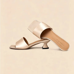 AIERTU - Women Sandals Exquisite French Style High Heeled Sandals for Woman Fashion Square Head Casual Shoes Designer Shoes Zapatos Mujer Aiertu