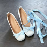 AIERTU - Womens Mary Jane Shoes Sweet Style Round Head High Heels for Woman Exquisite Lolita Casual Shoes Designer Shoes Zapatos De Mujer Aiertu