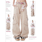 Aiertu Streetwear Style Oversized Straight Vintage High Waist Jeans Pants Korean Women's Wide Leg Baggy Y2K Full Length Denim Trouser Aiertu