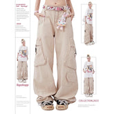 Aiertu Streetwear Style Oversized Straight Vintage High Waist Jeans Pants Korean Women's Wide Leg Baggy Y2K Full Length Denim Trouser Aiertu