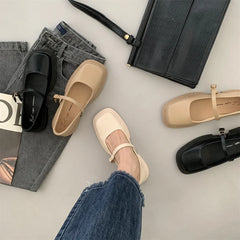 Aiertu Soft Soles Women Shoe Comfortable Japanese Thick Soled Leather Shoes Women Spring Autumn New 2024 British Style Shoes for Women Aiertu