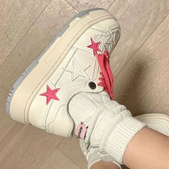 Aiertu Women Casual Sneakers Personalized Stars Skateboard Flat Comfortable Running Sport Shoe Tennis Trainers Walking Sneakers 35-40 Aiertu