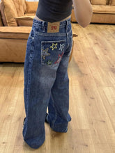 AIERTU - American Vintage Star Embroidery Denim Jeans Spice Girls Straight New High Waist Pants Slim Fashion Trendy Hot Sell Wid Leg Pant Aiertu