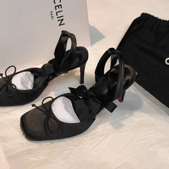 AIERTU - New Women's Shoes Fashion Ballet High Heeled Sandals for Woman Elegant French Style Casual Shoes Designer Shoes Sandalias Mujer Aiertu