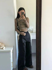 Aiertu Mesh Tops Long Sleeve Korean Fashion T Shirt Women Clothes Y2k Sheer Vintage Streetwear Ladies Tops Autumn Spring Tees Aiertu