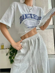 Aiertu Women Sweatpants Casual Joggers Sports Wide Leg Trousers Hip Hop Korean Fashion Harajuku Y2k Female Loose Streetwear Aiertu