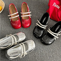 AIERTU - Women's Retro Elegant Shallow Mouth Casual Wedge Heel Mary Jane Shoes Autumn New Fashion Versatile Comfortable Single Shoes Aiertu