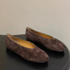 AIERTU - Retro Women's Mary Jane Shoes Exquisite Suede Casual Shoes for Woman Comfort Shallow Flat Shoe Designer Shoes Zapatos De Mujer Aiertu