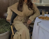 AIERTU - Women's Autumn New Long Sleeve Top and Wide Leg Pants Show Temperament Set Aiertu