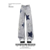 Aiertu Women’s Jeans Y2k Jeans Star Jeans High Waisted Cargo Pants Women Star Pants Cute Jeans for Women Aiertu