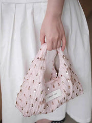 AIERTU - Cute Shining Handheld Hobo Bucket Canvas Bag Niche Bags Aiertu