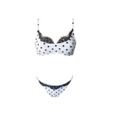 AIERTU - Bikini Sexy Women's Swimsuit Polka Dot Two-piece Bikini Beachwear Lace Swimsuit Aiertu