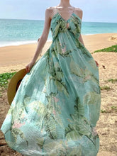 Aiertu Elegant and Chic Women Fashion New Casual Midi Summer Dress Halter A-Line Floral Print Beach Holiday Robe Female Clothes Mujers Aiertu
