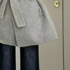 AIERTU - Sweet Bows Autumn Winter Jackets for Women Solid Bandage Korean Fashion Outwears Elegant Vintage Chaqueta Mujer Aiertu