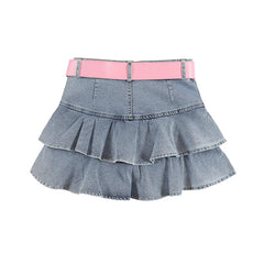 Aiertu Vintage Skirts Y2k Korean Style Women Jean Skirt Blue Kawaii Harajuku A-Line Denim Skirt Chic Casual Fashion Summer Clothes Aiertu