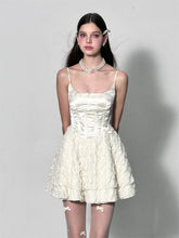 Aiertu Elegant Fairy Dress Women Summer High Waist White Lace Party Mini Dresses Spaghetti Strap Streetwear Korean Fashion Aiertu