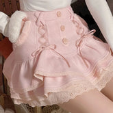 Aiertu - Belinda Rae's Angelic Valentine Card Skirt Skort Kawaii Academia Y2K Cottagecore Coquette Fairycore Dollette Princesscore Bottoms Aiertu