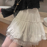 Aiertu - Wedding Cake Skirt Kawaii Academia Y2K Cottagecore Coquette Fairycore Dollette Princesscore Bottoms Aiertu