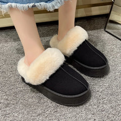 2024 Women's New Boots Women Plus Velvet Warm Short Tube Women's Boots Korean Casual Snow Boots Students Wild Cotton Shoes Aiertu