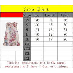 AIERTU - New Sexy French Print Translucent Floral Tube Top A-shaped Dress Dress Aiertu