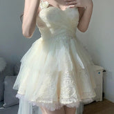 Aiertu - Talia Rose Dress Kawaii Academia Y2K Cottagecore Coquette Fairycore Dollette Princesscore Aiertu