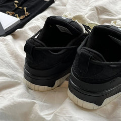Aiertu Spring/Summer Retro Niche Design with Strap Skateboard and Bread Shoes Men's and Women's Trendy Contrasting Color Sports Shoes Aiertu