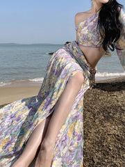 Aiertu Vintage and Chic Women Summer Dress Elegant Casual Floral Print Midi Party Vestidos Female A-Line Beach Holiday Clothes Mujers Aiertu