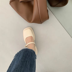 Aiertu Soft Soles Women Shoe Comfortable Japanese Thick Soled Leather Shoes Women Spring Autumn New 2024 British Style Shoes for Women Aiertu