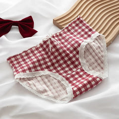 Aiertu 5Pcs/set Cotton Panties for Women Girl Briefs Underwear Plus Size Cute Soft Short Pantys Sexy Lingerie Female Ladies Underpants Aiertu