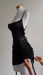Aiertu DRESS TO IMPRESS 2024 Dress Summer High Sense Lace-up Sexy Halter Spice Bag Hip Skirt aiertu