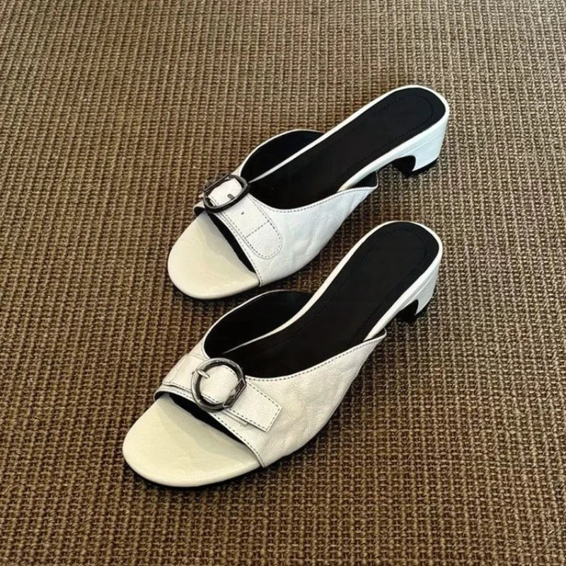 AIERTU - Womens Sandals Exquisite French Style High Heeled Sandals for Woman Fashion Vacation Casual Shoes Designer Shoes Sandalias Mujer Aiertu