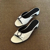 AIERTU - Womens Sandals Exquisite French Style High Heeled Sandals for Woman Fashion Vacation Casual Shoes Designer Shoes Sandalias Mujer Aiertu