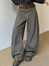 AIERTU - Vintage Wide Leg Pants Women's Clothes Streetwear Fashion Y2k Jeans New Bottoms Casual Denim Trousers Korean Pantalon Femme Aiertu