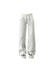 Aiertu Women Grey Pants Baggy Vintage Harajuku Y2k 90s Retro Oversize Sweatpants High Waist Wide Jogger Trousers 2000s Clothes 2024 New Aiertu