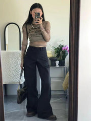 Aiertu Mesh Tops Long Sleeve Korean Fashion T Shirt Women Clothes Y2k Sheer Vintage Streetwear Ladies Tops Autumn Spring Tees Aiertu