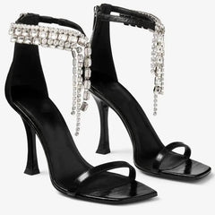 AIERTU - Fashion Women's Shoes Exquisite Rhinestone High Heeled Sandals for Woman Luxury Wedding Shoes Designer Shoes Sandalias De Mujer Aiertu
