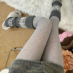 AIERTU - Y2K Autumn Thin Basic Tights Women's Pantyhose Elastic High Waist Stockings Body Shapeing Leggings Harajuku Streetwear Aiertu