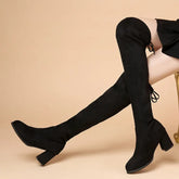 Aiertu Autumn Winter Sexy Women Over The Knee Boots Elastic Force Platform Ladies Boots Fashion Female Shoes Women's Long Boots Aiertu