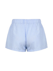 Aiertu Casual Loose Stripe Button Details Summer Shorts Women Vacation Beach Outfits Aiertu