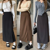 Aiertu 3Colors S-XL Irregular Long Skirt Women Summer Ankle Length Casual High Waist Pencil Long Skirts Female aiertu