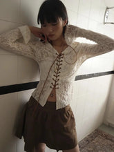 Aiertu Lace Up Turn-down Collar Blouse Women Long Sleeve Korean Fashion Autumn Shirt Slim Thin Women Blouse Y2k Aiertu