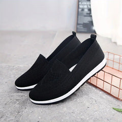 women's summer sneakers slip on flat shoes Women's Casual Loafers walking shoes Female Outdoor Mesh Soft Bottom Sports Shoes Aiertu